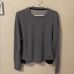 Nike Dark Gray Dri-FIT Long Sleeve Top